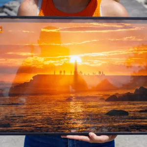 Tableaux (40x60cm) – Coucher de soleil à la jetée de Terre-Sainte